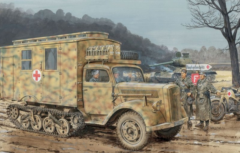 Полугусеничный тягач SD.KFZ.3