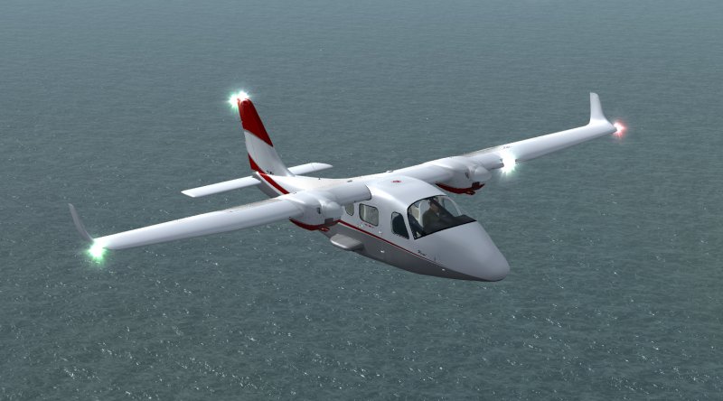 Tecnam p2012 Twin engine aircraft. Toilet convertation