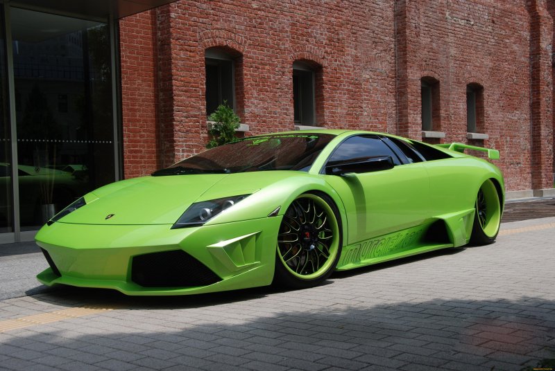 Lamborghini Murcielago зеленая