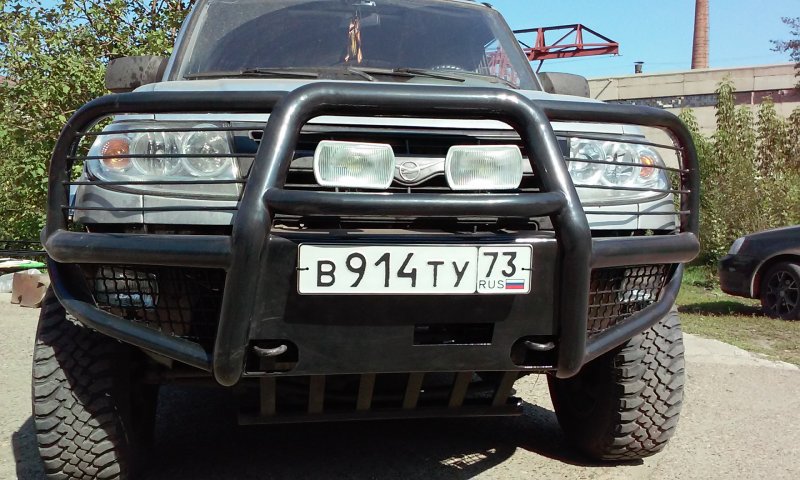 Силовой бампер на УАЗ Патриот