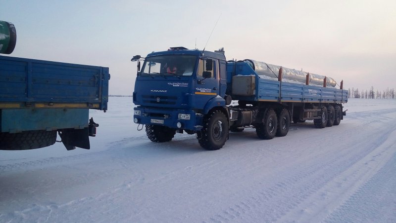 КАМАЗ 53212 на зимнике