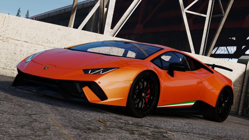 Lamborghini Huracan Performance оранжевая