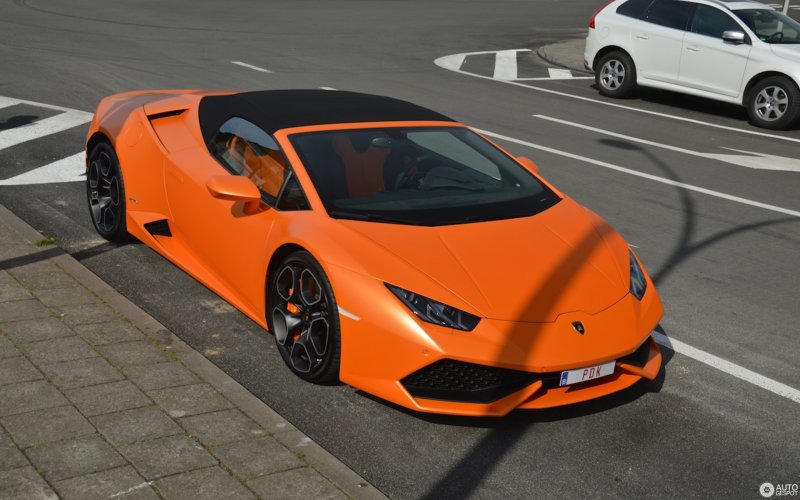 Lamborghini Huracan оранжевая