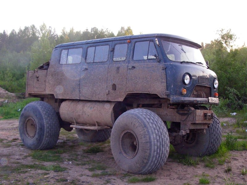 УАЗ 452 Буханка на колесах низкого давления