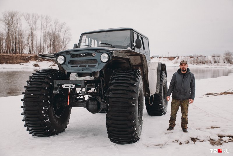 УАЗ на больших колесах от к-700
