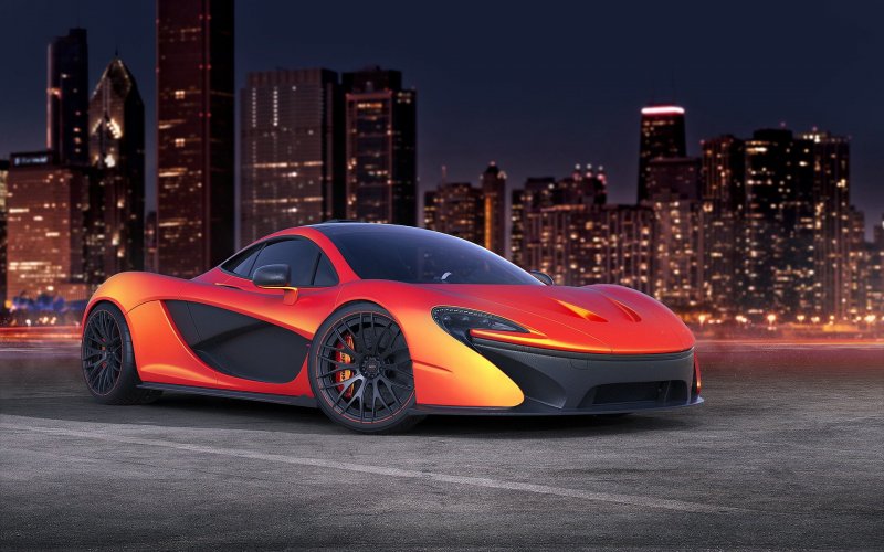 MCLAREN p1 красный