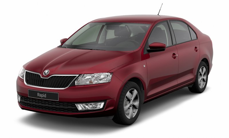 Skoda Rapid Ruby Red