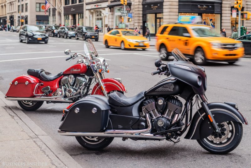 Мотоцикл indian и Harley and Davidson