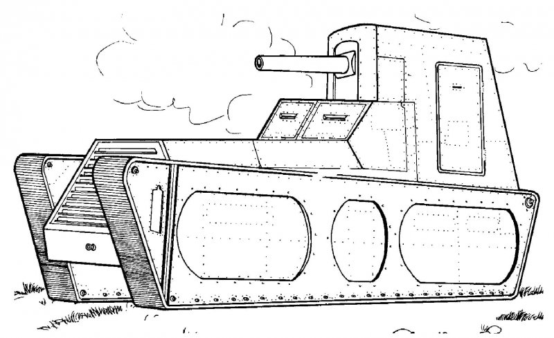 Кв 44 танк рисунок карандашом