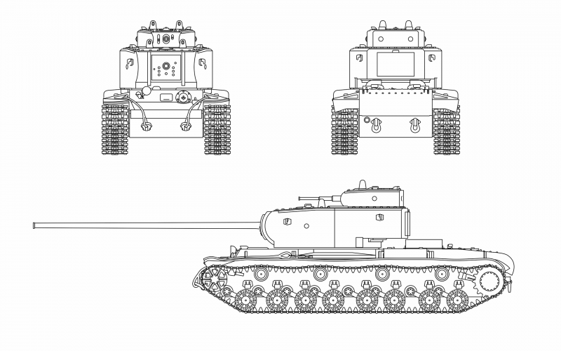 Как нарисовать танк кв 44