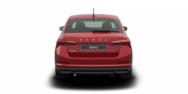 Škoda Рапид красный 2021