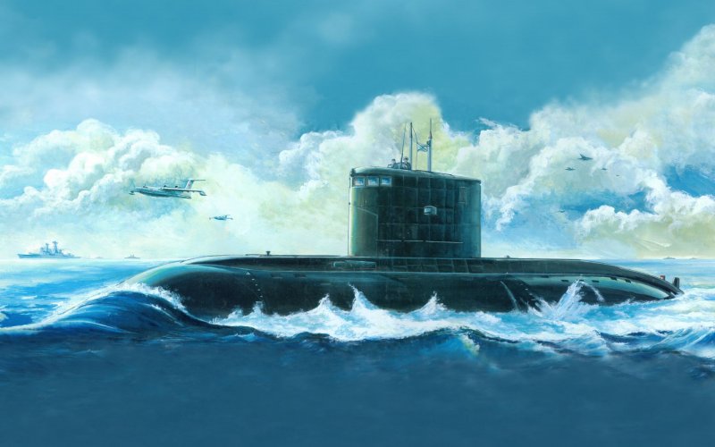 Трумпетер подводная лодка