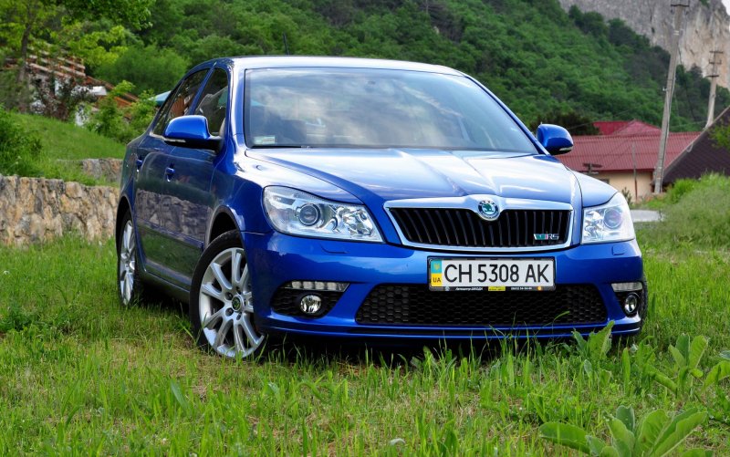Skoda Octavia RS 2012 синяя