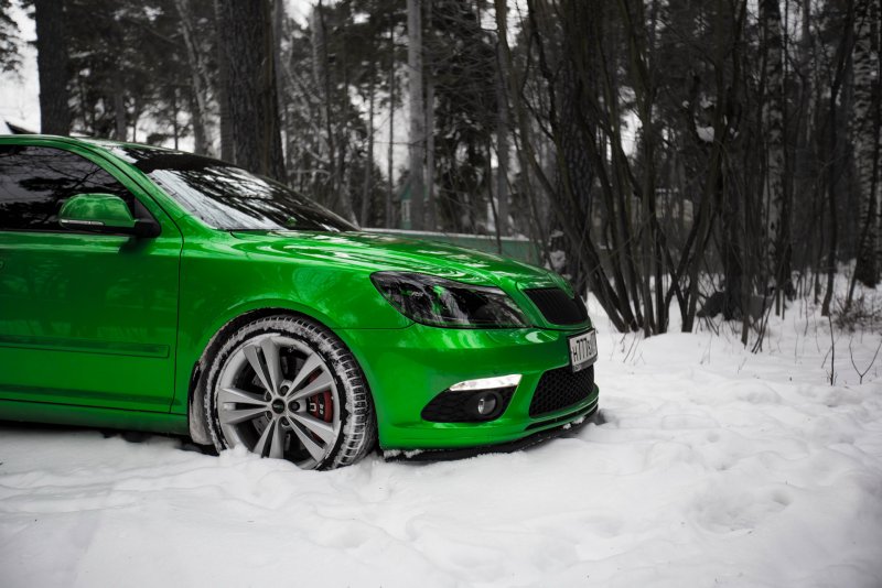 Skoda Octavia a5 RS серая