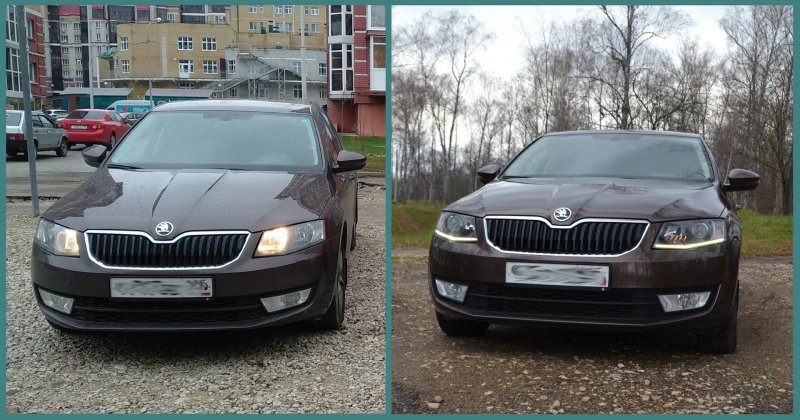 Octavia 2015 галоген