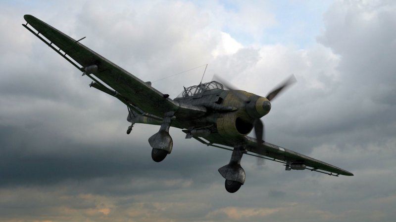 Юнкерс ju 87 пикирующий бомбардировщик