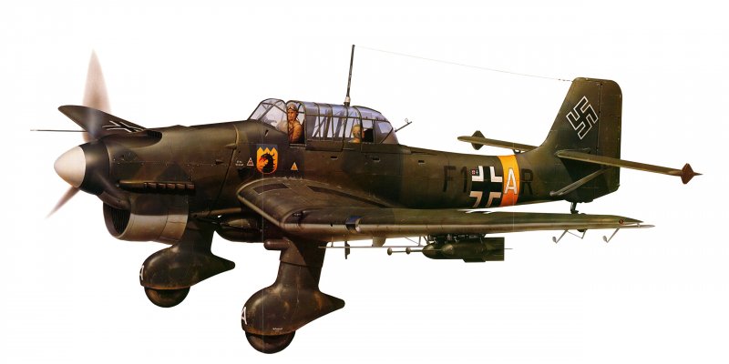 Немецкий самолёт Юнкерс-87 Junkers-87