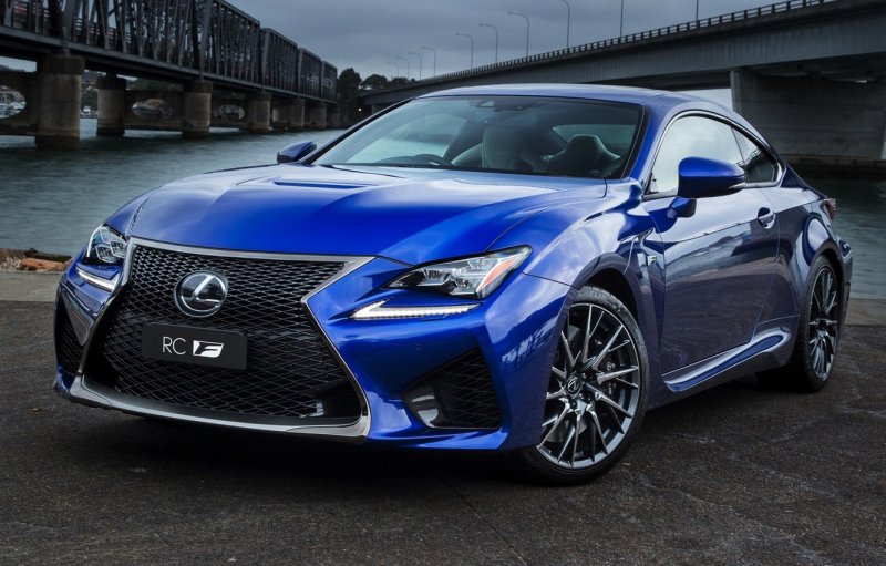 Lexus RC F синий