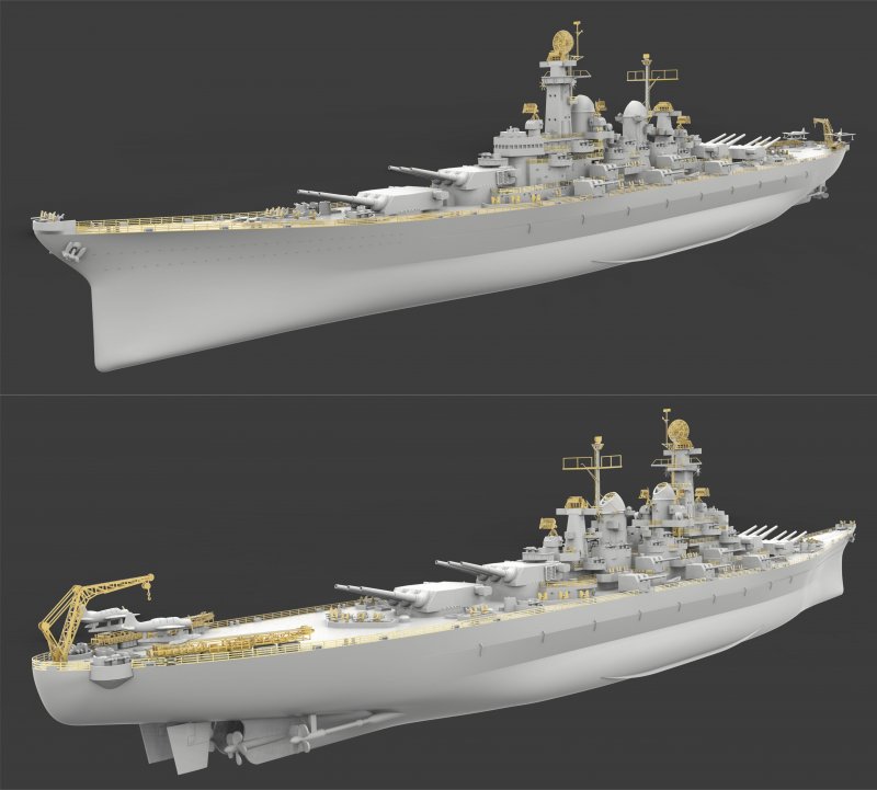 Модель Ямато 1/700