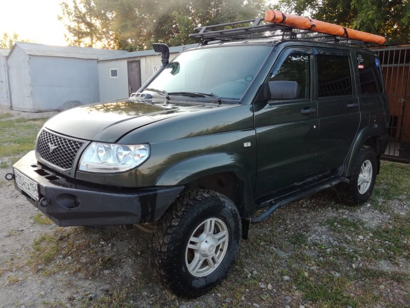 УАЗ Патриот зеленый тюнинг