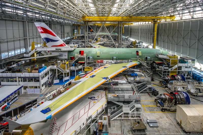 Сборка самолета Аэробус а380