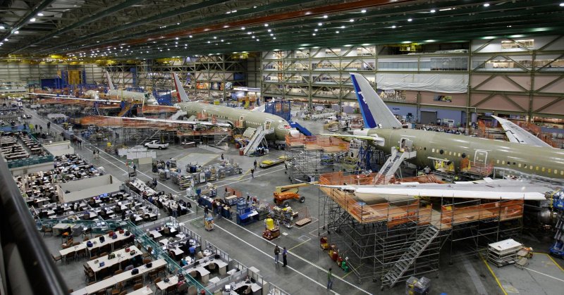 Сборка самолета Боинг 747
