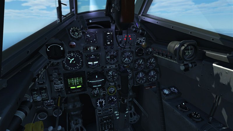 Bf 110 кокпит