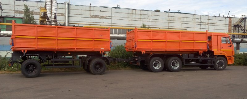 КАМАЗ 55102 серый