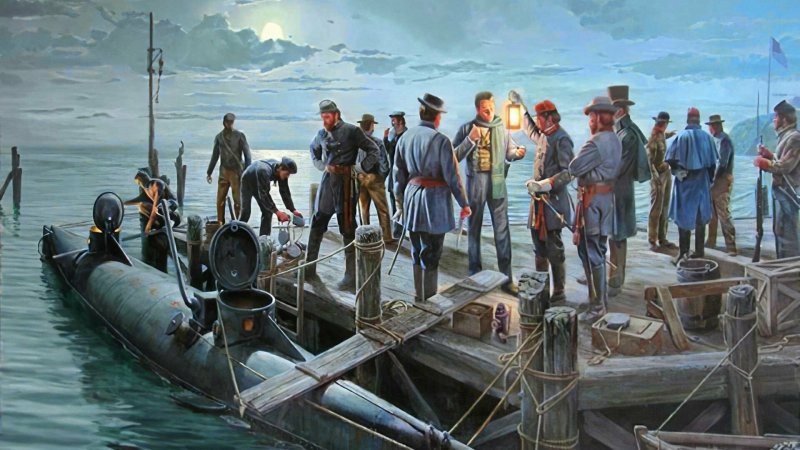 Hunley подводная лодка