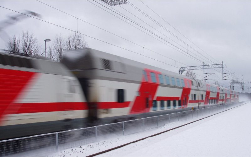 Плацкартный вагон двухэтажного поезда