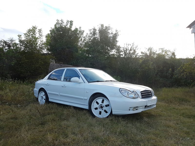 Hyundai Sonata, 2005 белая