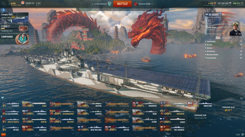 Авианосец рейнджер wows
