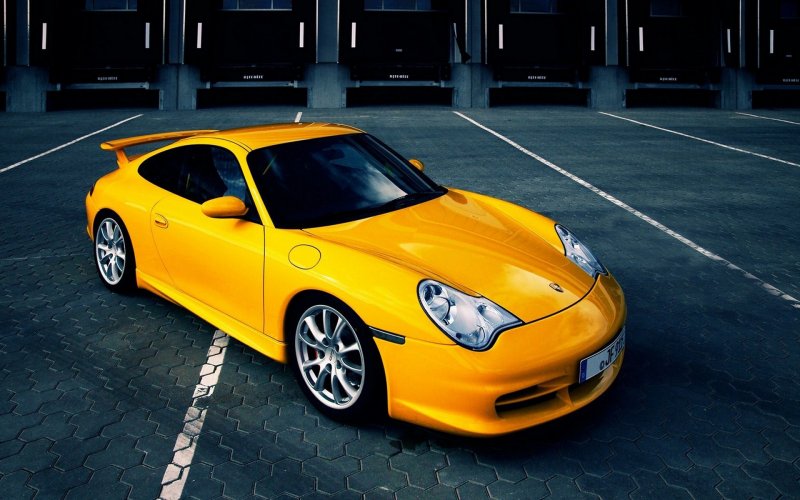 Porsche 911 996 оранжевый