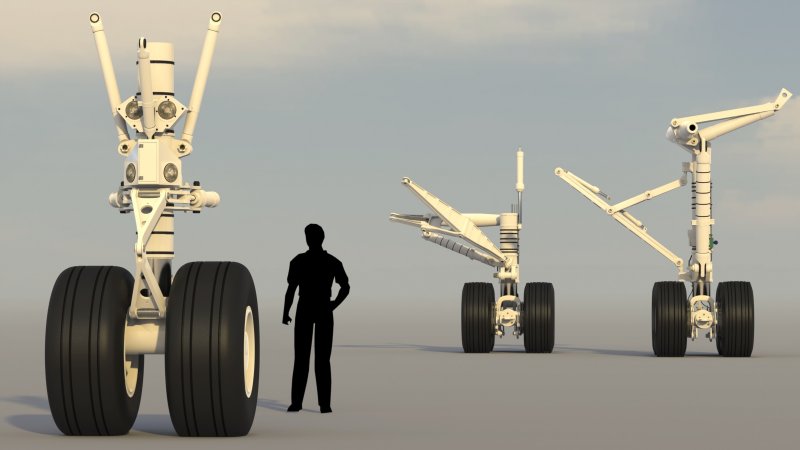 Boeing 777 передняя стойка шасси