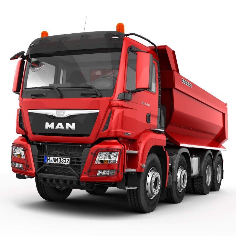 Самосвал man TGS красный
