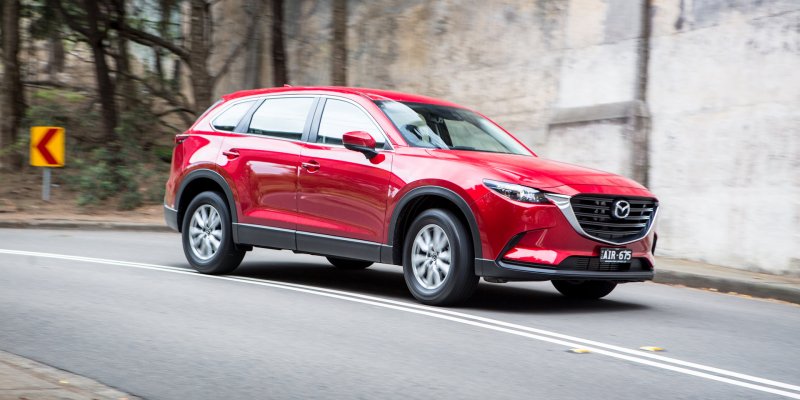 Mazda cx9 красная
