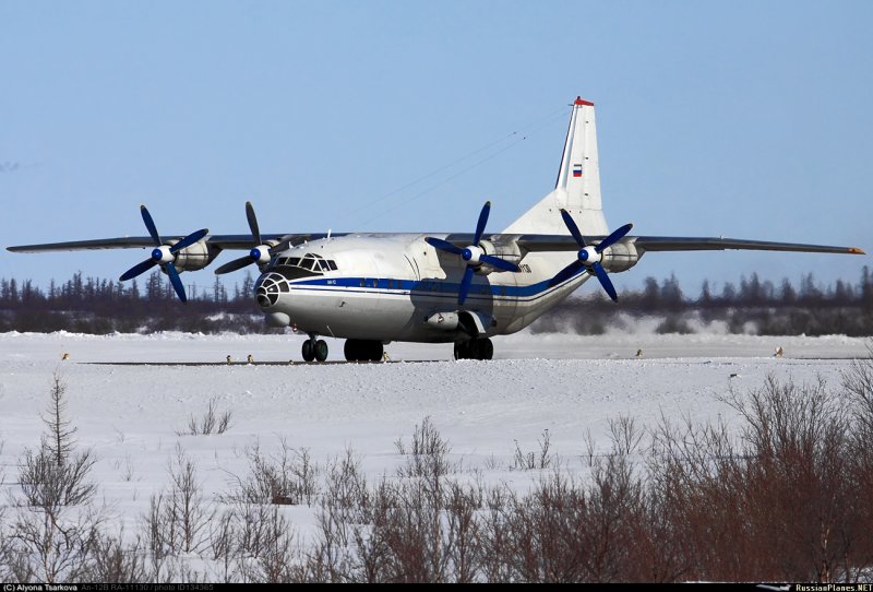 АН 12 сине белая ливрея
