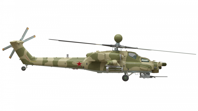 Ми-35 вертолет сбоку