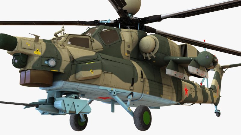 Модель вертолета ми-28н