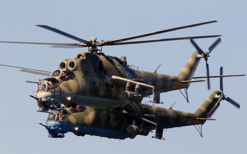 Военный вертолет ми 24