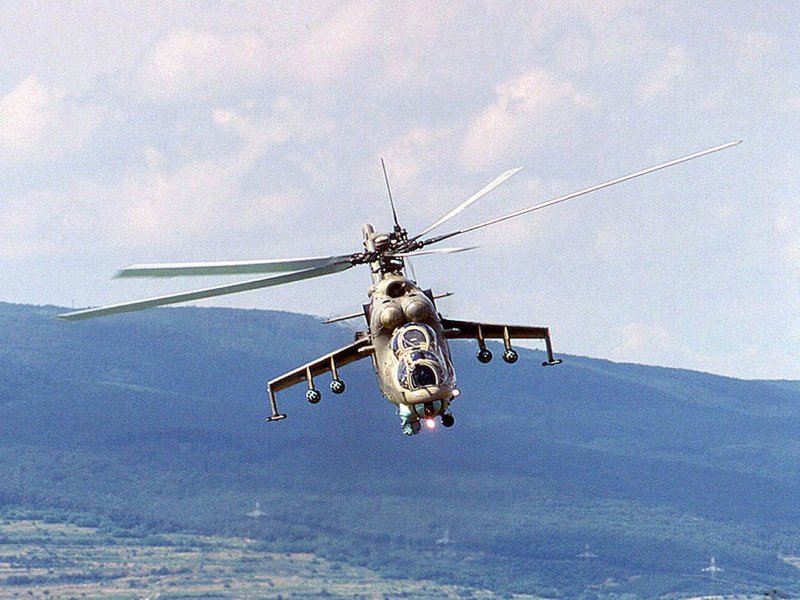 Ми-24 сзади