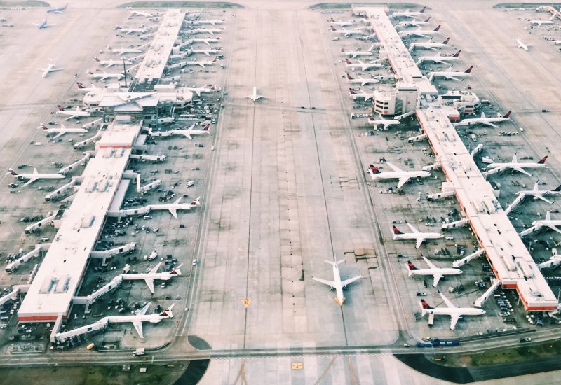 Стоянка самолетов Боинг 737 Макс