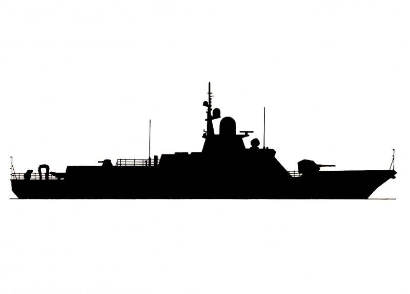 Очертания военных кораблей ВМФ России