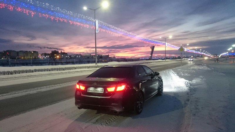 Камри 55 ночью