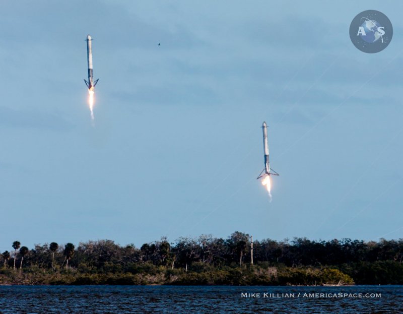 Falcon Heavy запуск 2019