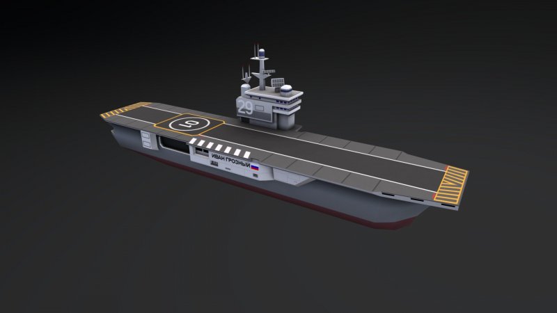 Авианосец 3d модель