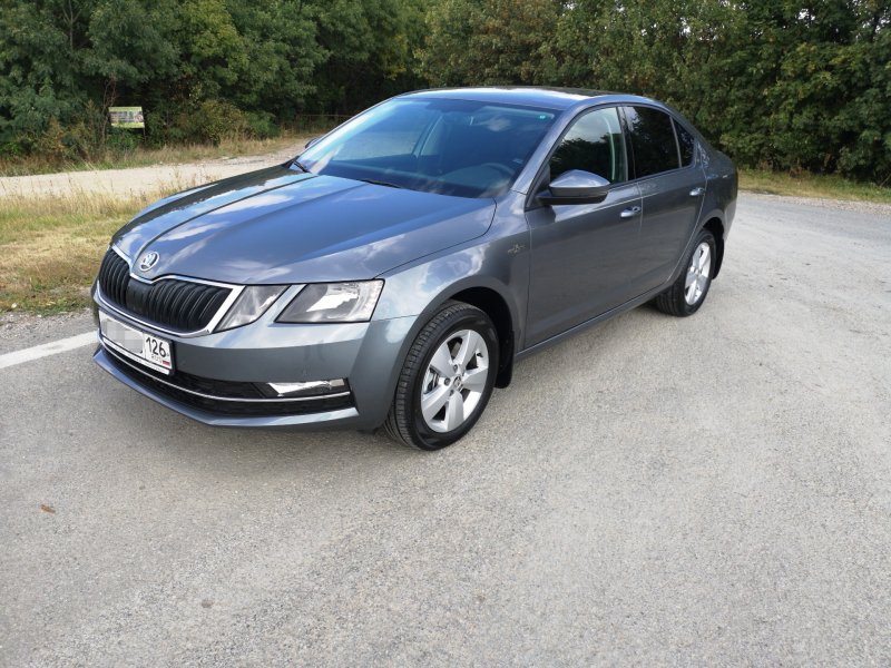 Серый Platinum металлик Skoda Octavia
