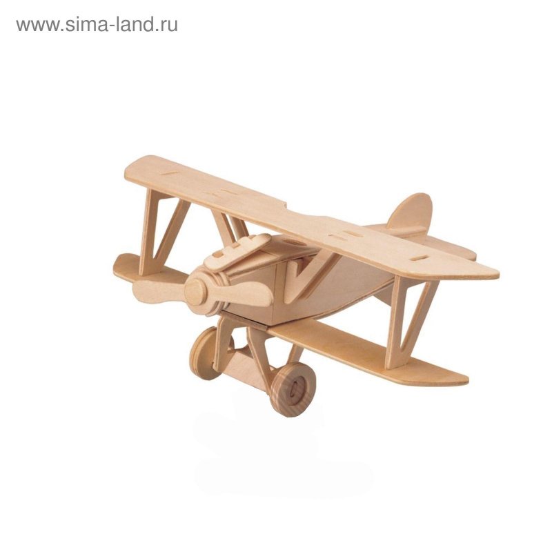 Деревянная игрушка биплан