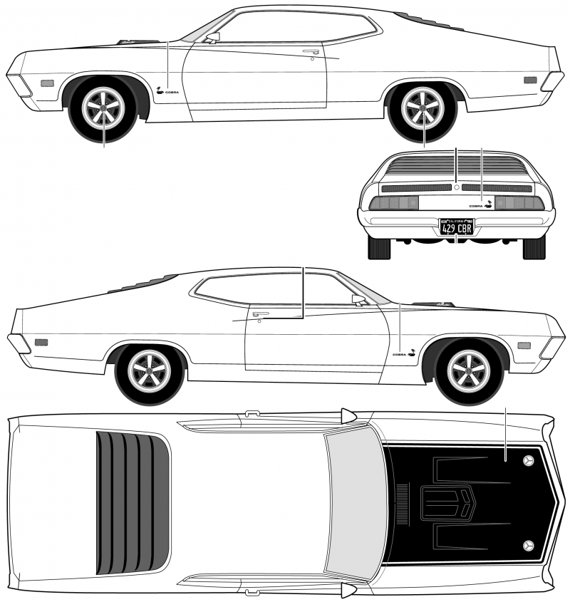 Dodge Charger 1969 Blueprint