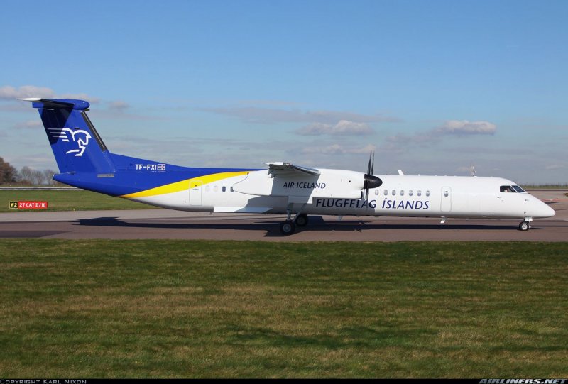 DHC-8-400 3 вида с размерами